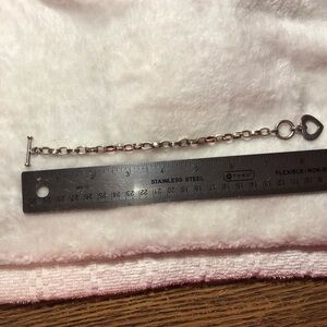 Silpada Straight From Our Heart toggle sterling silver bracelet 925